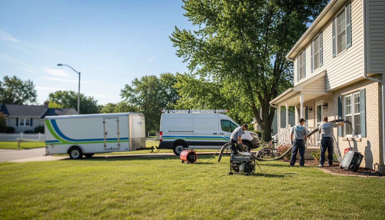 Flooded Basement Restoration And Cleanup With Repair in White Cloud, MI near me